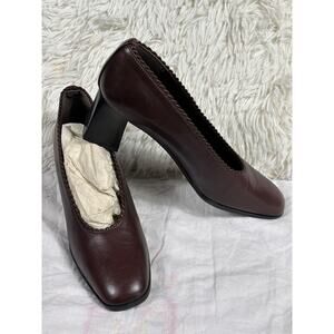 Stuart Weitzman Women's Brown Leather Heel Shoes Size 8.5